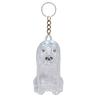 Dog Hair Collector Charm Keychain Transparent Pet Fur Keepsake Capsule Rabbit Memorial Pet Hair Collection Bottle Charm with Keyring Gift for