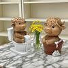 Highland Cattle Resin Statue Paper Roll Toilet Bathing Highland Cow Figurine Sculpture Home Office Desktop Decoration Ornament