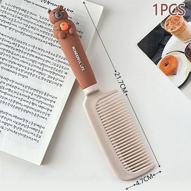 Забавная расческа для капибары Kapibala, расческа для массажа головы, антистатическая портативная дорожная расческа для девочек, инструмент для укладки волос