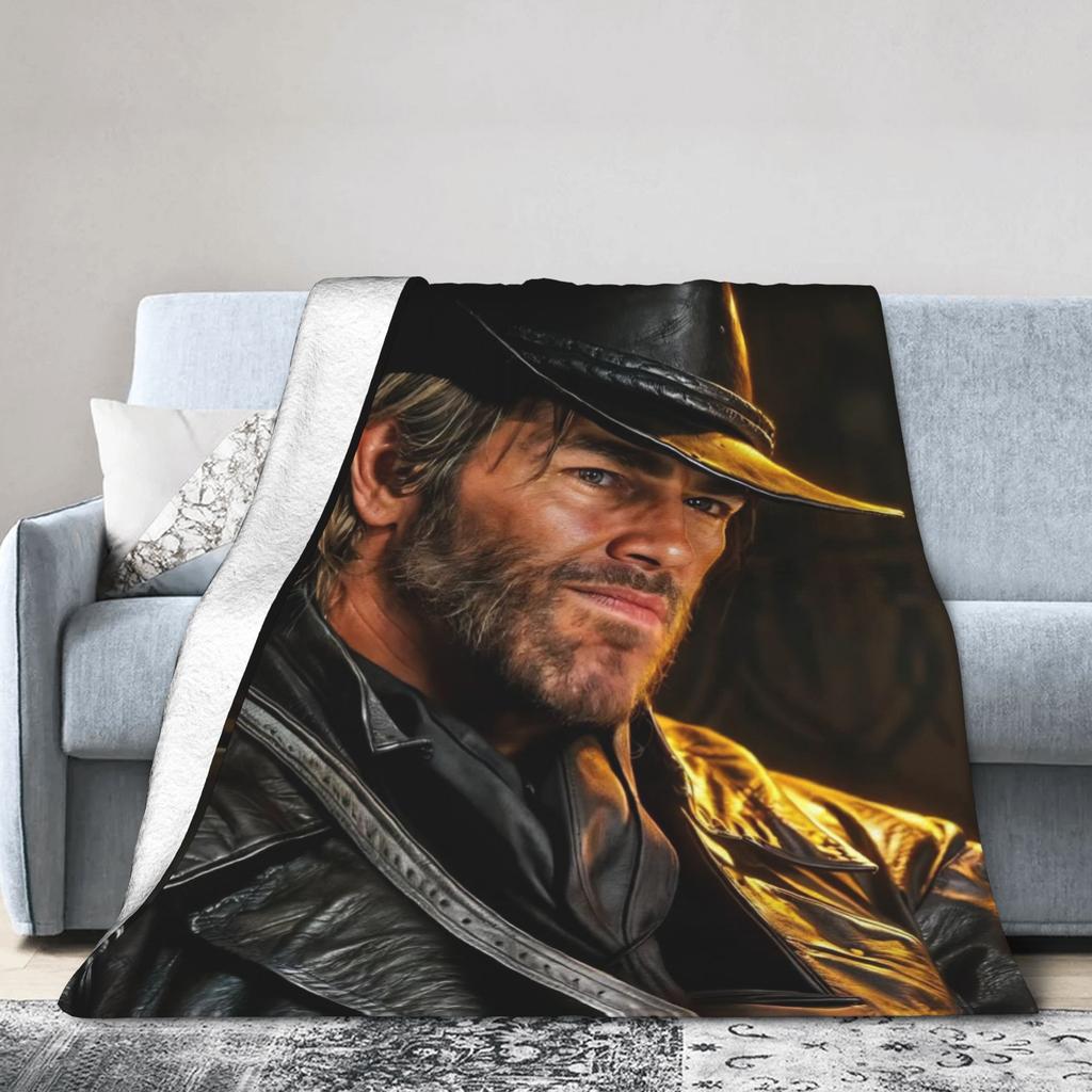 Плед Arthur Morgan Ультрамягкий Плед-покрывало для кровати 50x60 дюймов Различные размеры Пледы и одеяла