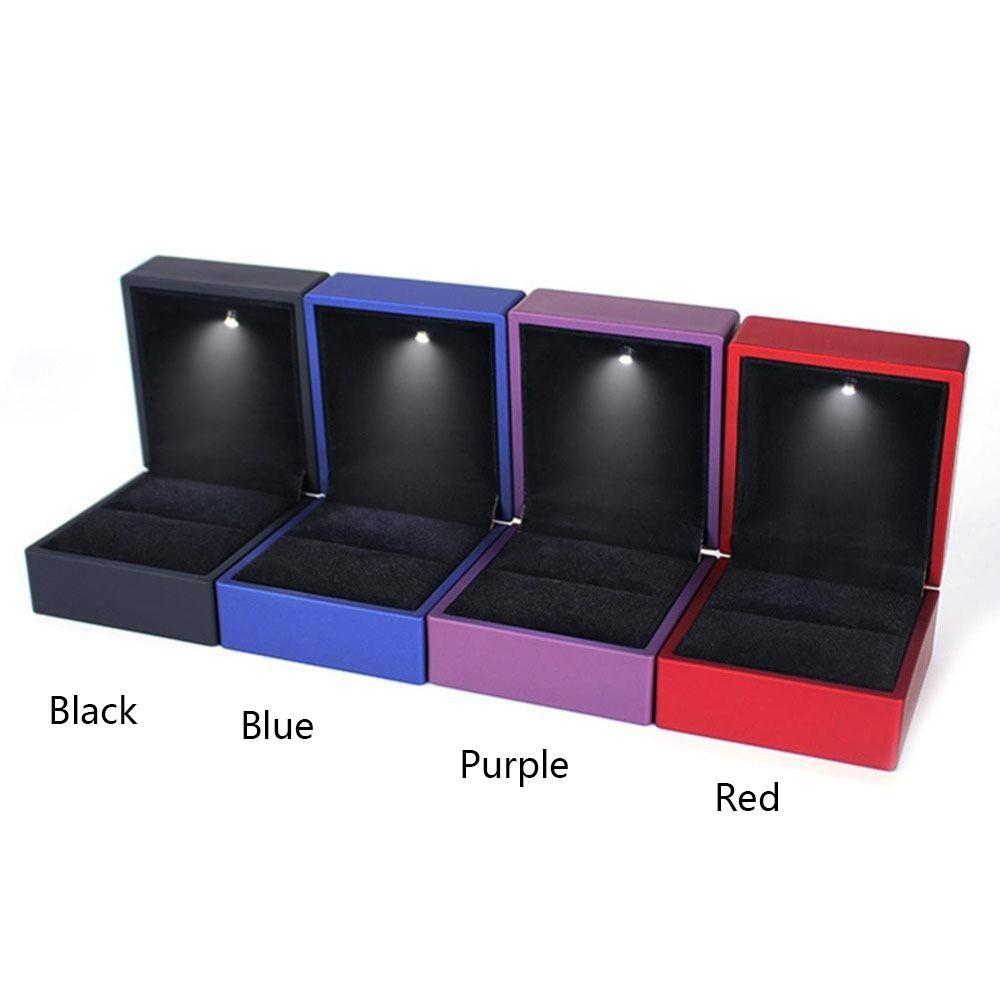 Со светодиодной подсветкой, футляр для подвески, обручальное кольцо, футляр для сережек, футляр для ювелирных изделий, футляр для кольца со светодиодной подсветкой