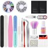Nail Tools Set Nails Art Kit Manicure Decoration Tools Nail Art False Tips Acrylic UV Gel Extension Half French Fake Tips