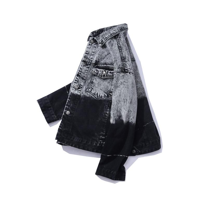 Осенняя новая цветная рабочая куртка с карманами и лацканами, мужская свободная джинсовая куртка в японском стиле в стиле ретро и хип-хоп