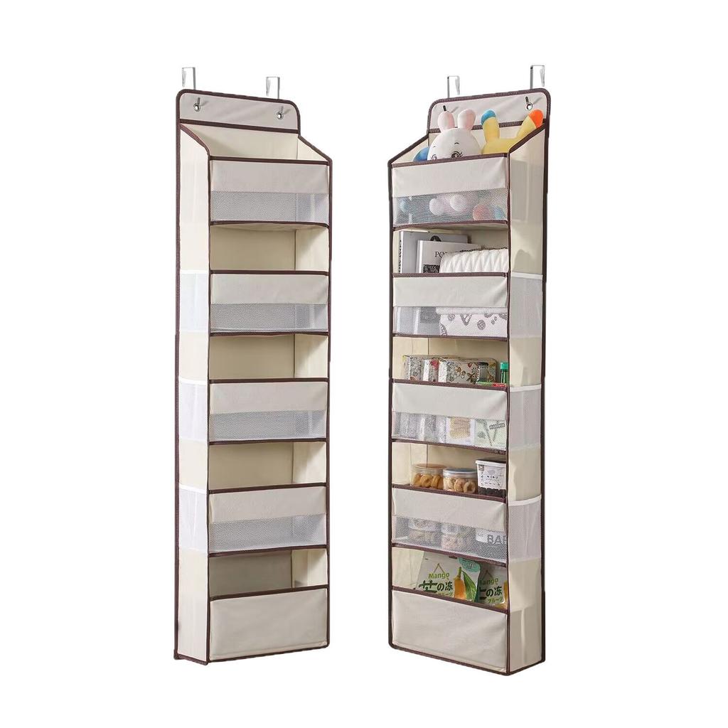 5-уровневый ящик для хранения, ящик для хранения на двери, подвесной ящик с 5 карманами большой вместимости, противоопрокидывающийся, грузоподъемностью 44 фунта, ящик для хранения на задней стороне двери для домашнего хранения