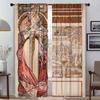 Альфонс Муха Домашний интерьер Шторы для гостиной Шторные шторы Жалюзи Перегородка Тюль для спальни Украшение на Хэллоуин