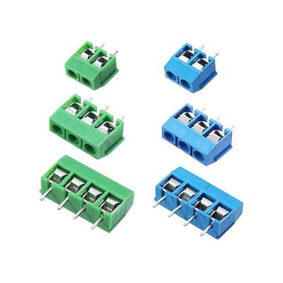 20 шт. KF301 KF301-2P KF301-3P KF301-4P KF301-5.0 для крепления на печатной плате синий зеленый шаг 5,0 мм прямые контакты комбинированный винтовой клеммный блок разъем