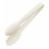 Okabe Western Tableware Factory Silicone Color Eating Tongs, Medium, Ivory, ST-03