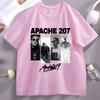 Unisex T Shirts Cotton Apache 207 Portrait Graphic T Shirts Unisex Rap Music Print Tshir Short Sleeve Tees Unisex Unisex Hip Hop