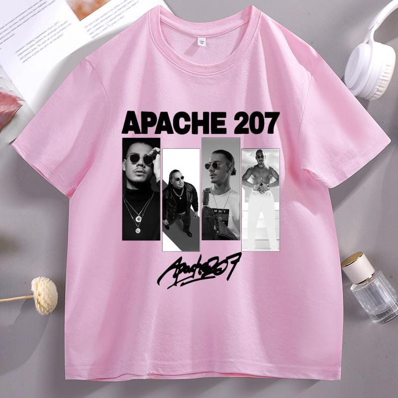 Unisex T Shirts Cotton Apache 207 Portrait Graphic T Shirts Unisex Rap Music Print Tshir Short Sleeve Tees Unisex Unisex Hip Hop