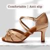 Ballroom Latin Dance Shoes for Women/Girls/Ladies Tango&Salsa Dancing Shoes High Heeled Indoor Satin Dance Shoesl