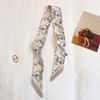 Long Skinny Hair Scarfs Women Headwear Headbands Fashion Print Neckerchief Small Bag Scarves Cute Neck Tie Scarf Ladies 5x90cm