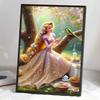 Полная круглая алмазная живопись Принцесса на ветке Искусство Стразы Картина Мозаика DIY 5D Вышивка крестом Домашнее украшение