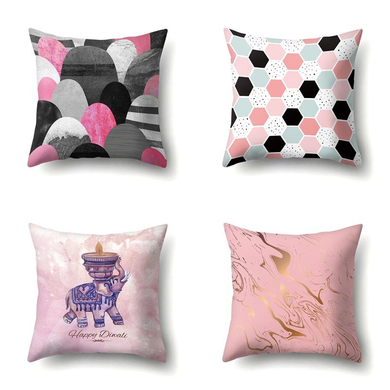 Polyester Pillowcase Automobile Decoration Home Printed Pillowcase