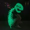 Костюм скелета динозавра 3D светящийся в темноте плюшевый скелет динозавра милый скелет с ревущим звуком для костюмированной вечеринки наряд реквизит для косплея