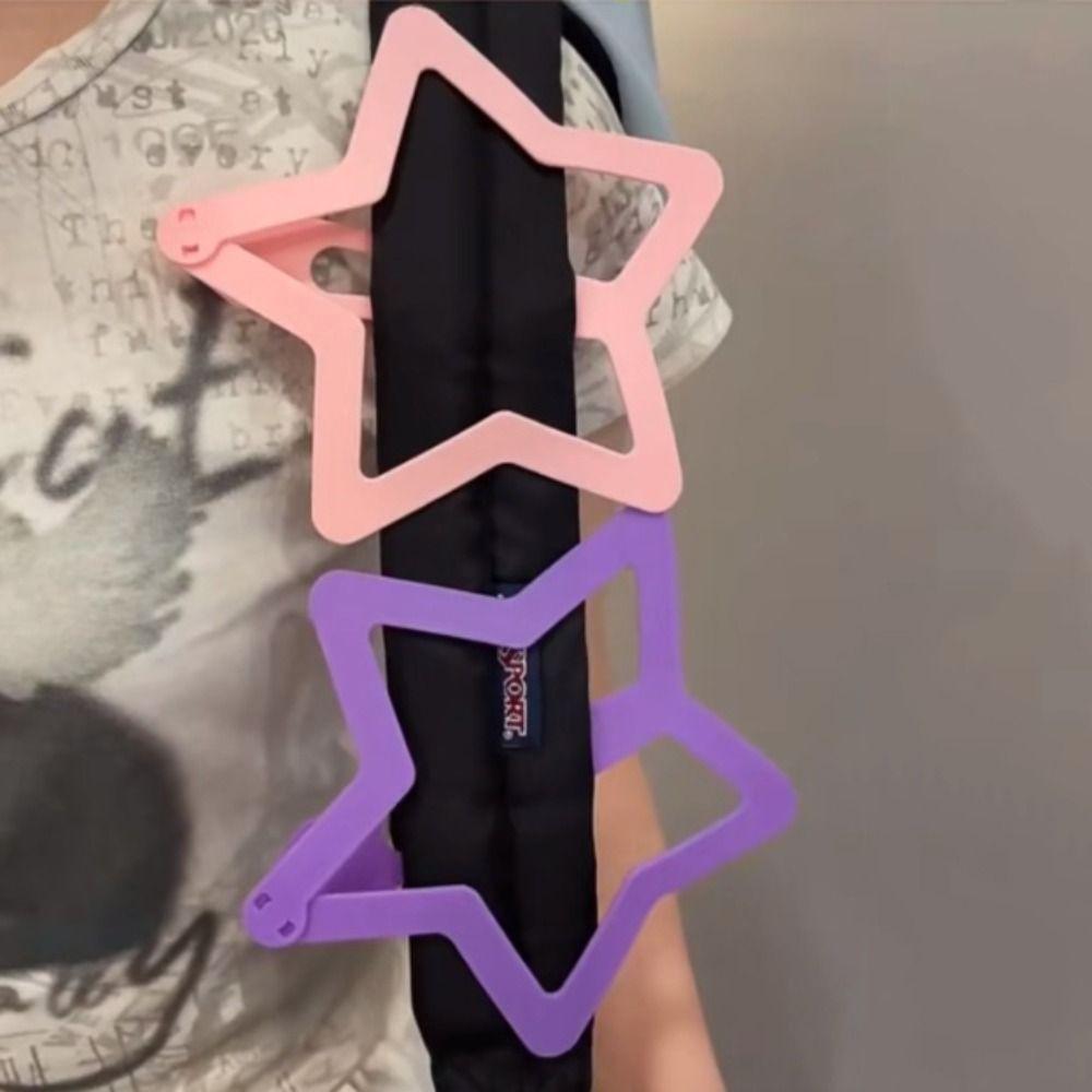 INS Extra-large Star Hair Clip Solid Color Funny Hair Grip Openwork Star Hairpin Children's Toys