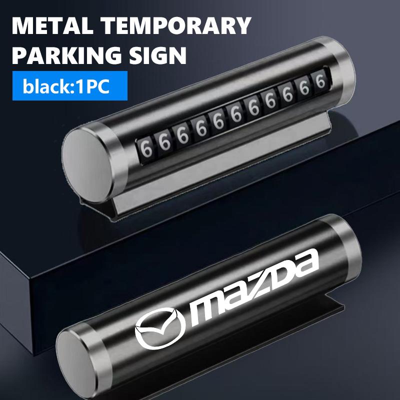 Car Temporary Parking Card Phone Number Card Plate Accessories For Mazda Axela Speed 6 CX3 CX4 CX5 CX7 CX8 CX9 MS Demio FF10
