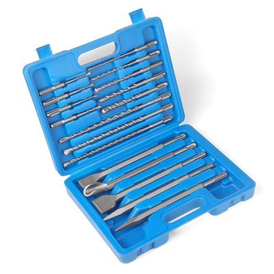 Набор сверл-долотов: Круглые ручки острые и плоские зубила для камня, бетона, электрические долота из стали