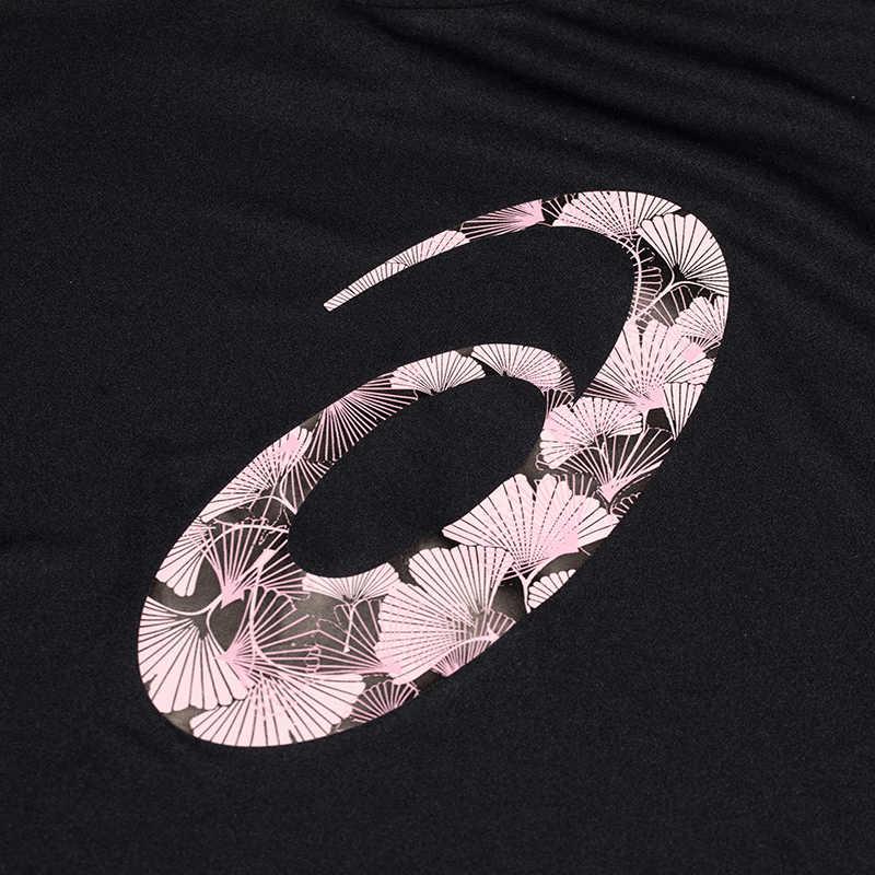 Asics Round Neck Pullover Thin Short Sleeve T-Shirt Women Tops Black 2012C724-001