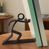 Bookends for Shelves Funny Bookshelf Ends Book Holder for Desk Non-slip Bookends Desk Organizer for CDs Documents Files Records