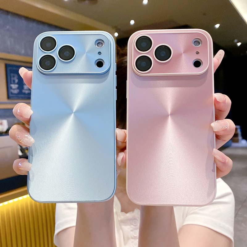 Лазерный чехол с узором «Аврора» и матовой поверхностью для iPhone 17 Air 16 15 14 13 12 11 Pro Max, защита объектива пленкой, противоударная броня, жесткая крышка