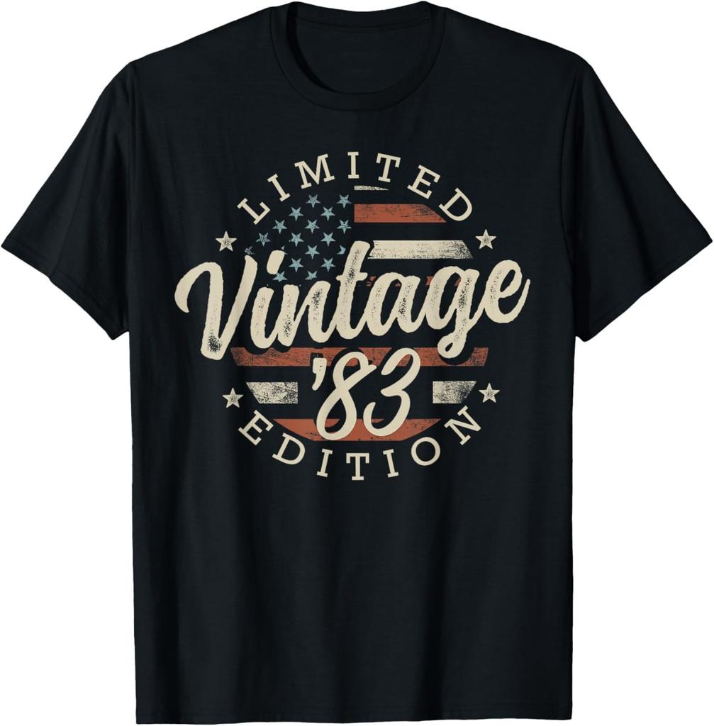 1983 T-Shirt Summer Streetwear Tops Casual Short Sleeve Tee Camiseta Hombre Unisex