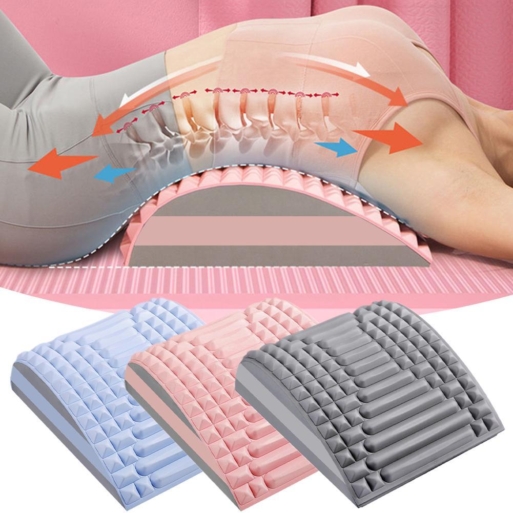 Lumbar Spine Device Waist Stretching Massage Relaxation Yoga Spine Correction Stretching Open Back Exercise Back Cushion Brace