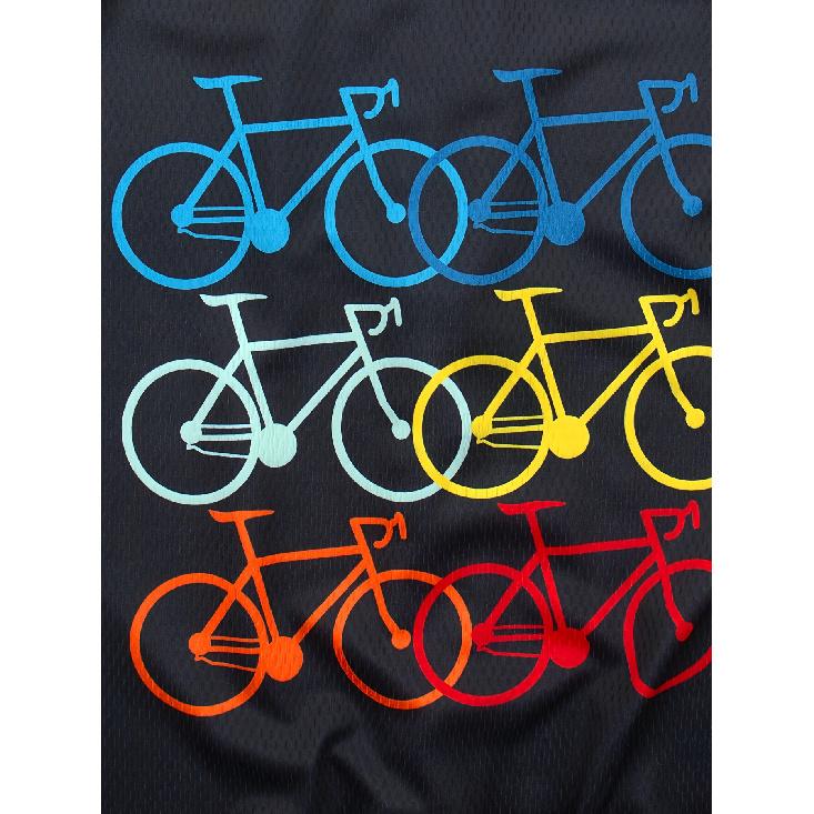 Мужская высококачественная велосипедная майка с коротким рукавом со светоотражающей биркой и принтом с буквами - дышащая влагоотводящая ткань, всесезонная стандартная посадка