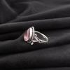 Серьги из стерлингового серебра 925 пробы с фиолетовым кошачьим глазом, серебряные украшения ручной работы, великолепные украшения с драгоценным камнем кошачий глаз для подарка
