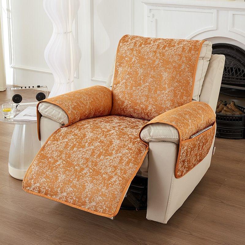 Чехол для одноместного дивана из шенилла, нескользящий чехол для дивана, современный защитный чехол для дивана