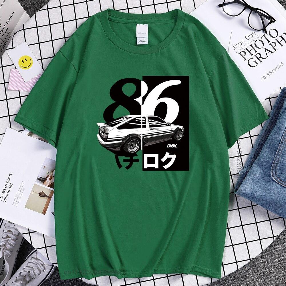 Модная Японская Аниме Дрифт Initial D Футболка Унисекс Летняя Крутая Бренд Короткий Рукав Футболка Повседневная Ae86 Initial D Мужская Футболка