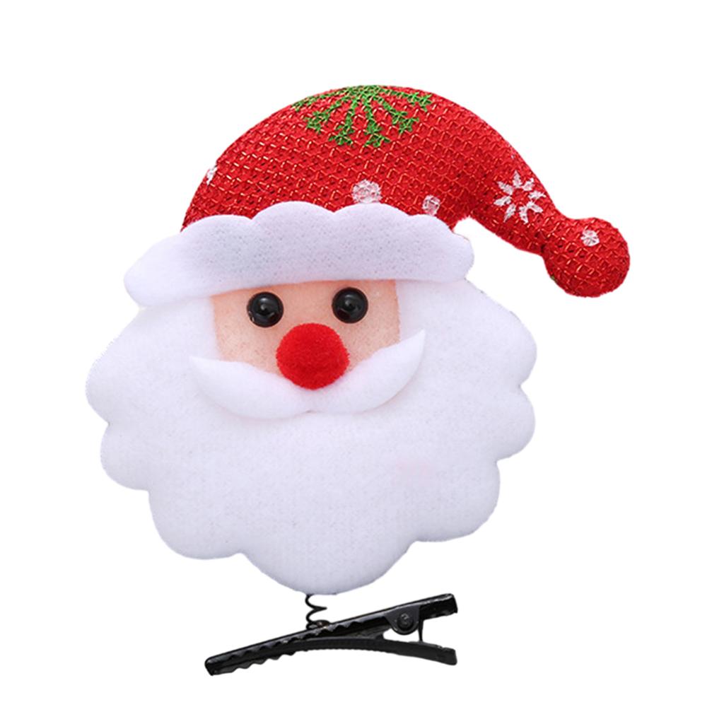 Мультфильм Рождественский Фестиваль Заколка для волос Головной убор для женщин Дети Челки Фотосъемка Покупки Путешествия Противоскользящий