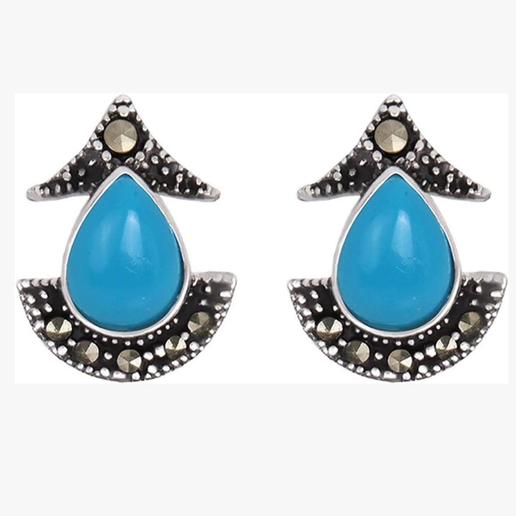 Серьги из латуни и серебра с оксидированием для женщин и девочек, стильная, модная эксклюзивная коллекция, 100% приятный для кожи продукт для сережек