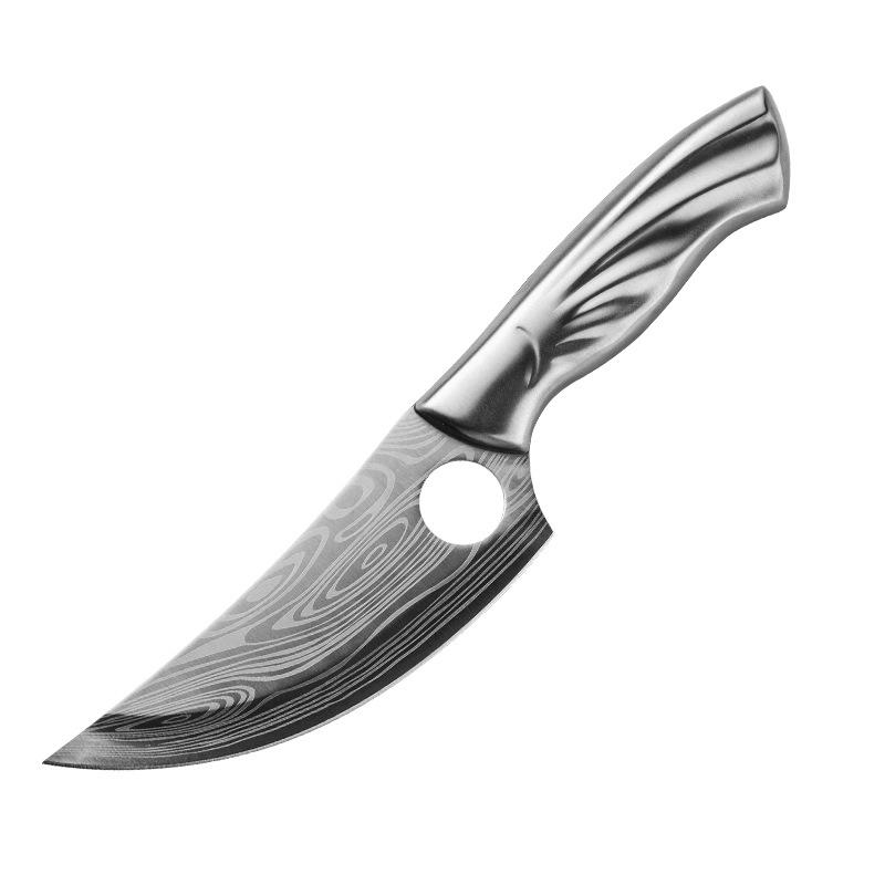 1pc Damascus Kitchen Knife, Hunting Stainless Steel Japanese Knife, 5.5 Inch Boning Knife, Butcher Meat Knife, Used For Kitchen Tools