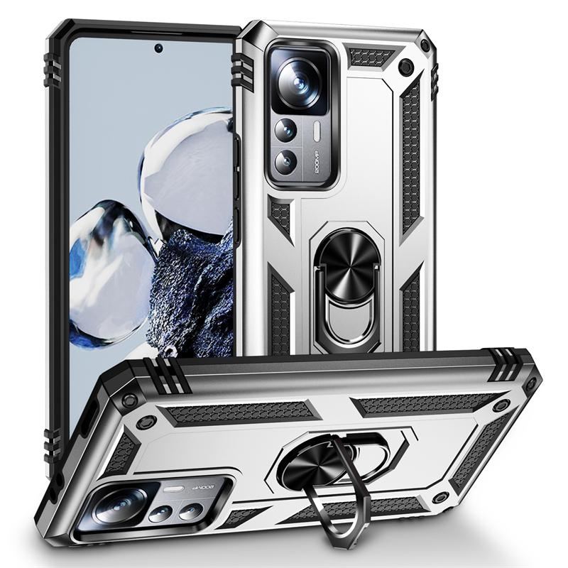 Для Xiaomi 12T Pro Чехол Armor с магнитным металлическим кольцом-держателем Чехол для телефона для Xiaomi Mi12T Mi 12T 12 T Pro Xiaomi12T Задняя крышка