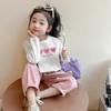 Girls' Pure Cotton Long-Sleeve T-Shirt - Korean Style Autumn Fashion, Stylish and Versatile Loose Fit Top for Kids