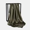 HUISHI Satin Scarf Solid Colors Neckerchief Hijab Scarf For Women Silk Satin Headband Hair Scarves 90cm Square Shawls For Lady