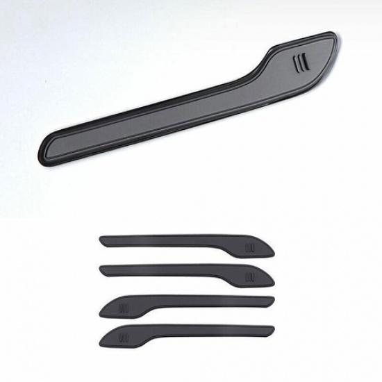 Matt Black Exterior Side Door Handle Cover Trim Fit For Tesla Model 3 2017-21