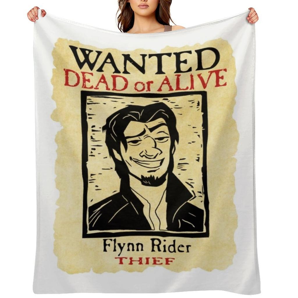Wanted-Flynn-Rider-Broken-Nose-Triblend Throw Blanket Softest Kid'S Cute Plaid Picnic Blankets