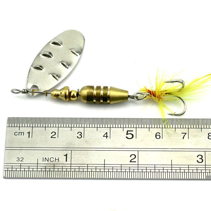 5 шт. HENGJIA 0,26 унций/2,6 дюйма, рыболовная блесна, металлическая приманка, щука, окунь, форель, приманка, рыболовные снасти, крючок