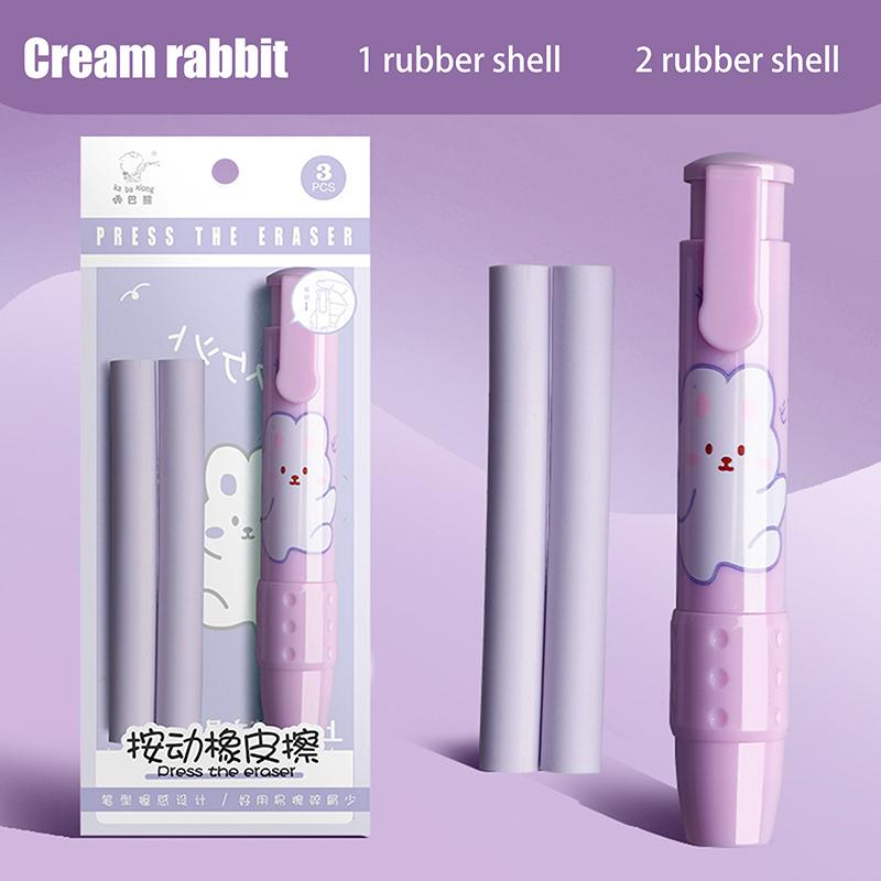 1 комплект/4 шт. выдвижной нажимной ластик для студентов, дизайнеров, офисный ластик без крошек, не оставляет следов, креативный нажимной ластик