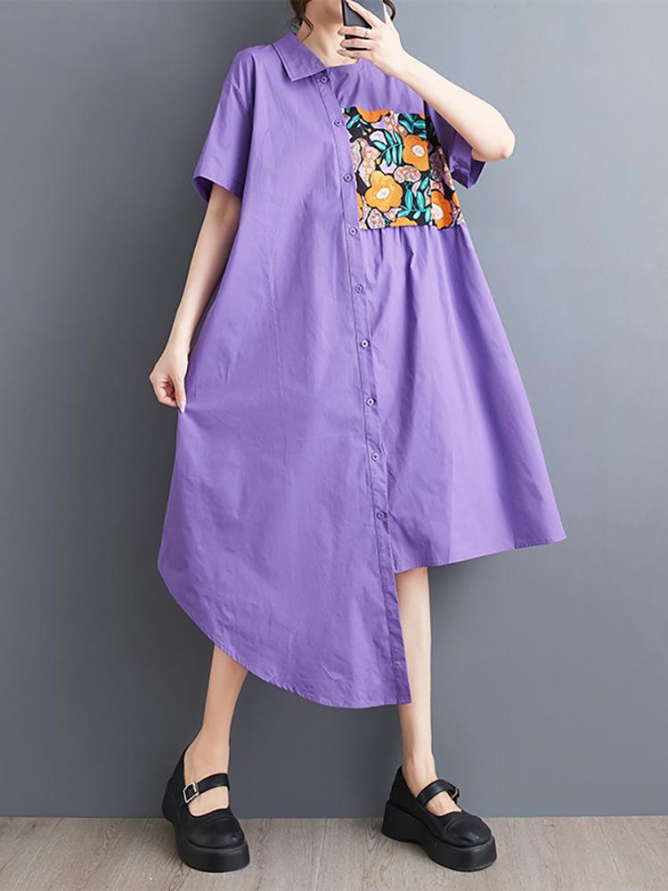 Xitao Асимметричные однобортные платья с принтом ZY8674