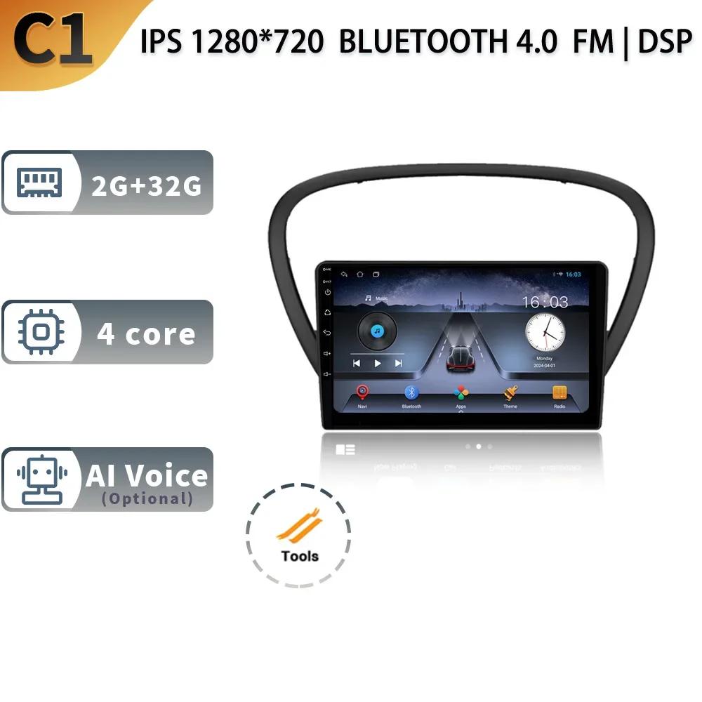 Android 13 автомобильное радио беспроводной Carplay для Peugeot 607 2004 -2010 5G стерео мультимедиа GPS навигация головное устройство экран