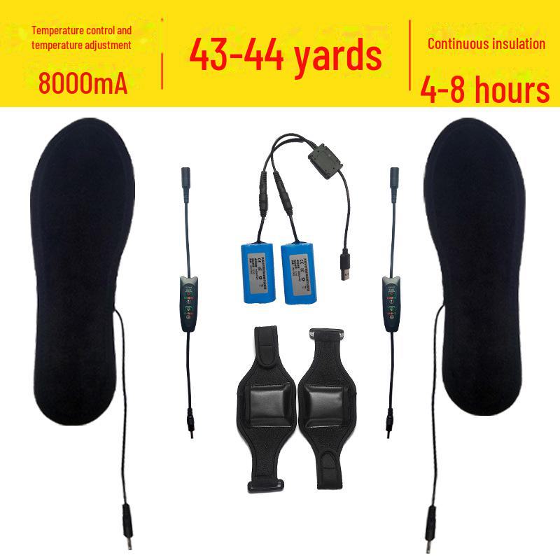 Стельки с подогревом, перезаряжаемые через USB - электрические грелки для ног на всю подошву