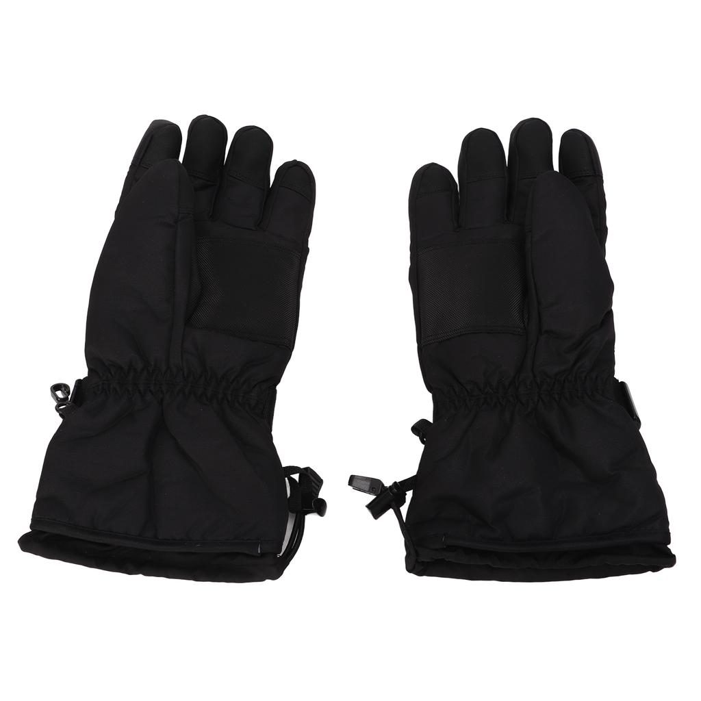 1 Pair Heated Gloves DC 5V Thicken Touch Sensitive 3 Levels Temperature Adjustment Waterproof Electric Heated Gloves