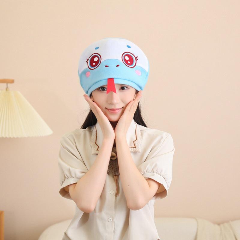 Snake Mascot, Green Snake, White Snake Hood Hat, Photo Props, Cartoon Hood, Performance Props