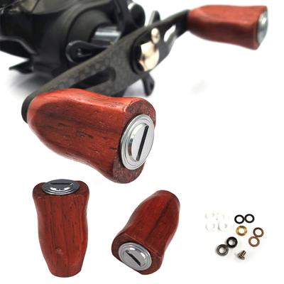 VISPREA деревянная ручка для катушки с электроприводом, ручка для Shimano Daiwa Daiwa, совместимая с катушкой-приманкой, сменный шарик для рыболовной катушки с винтом YU137 C