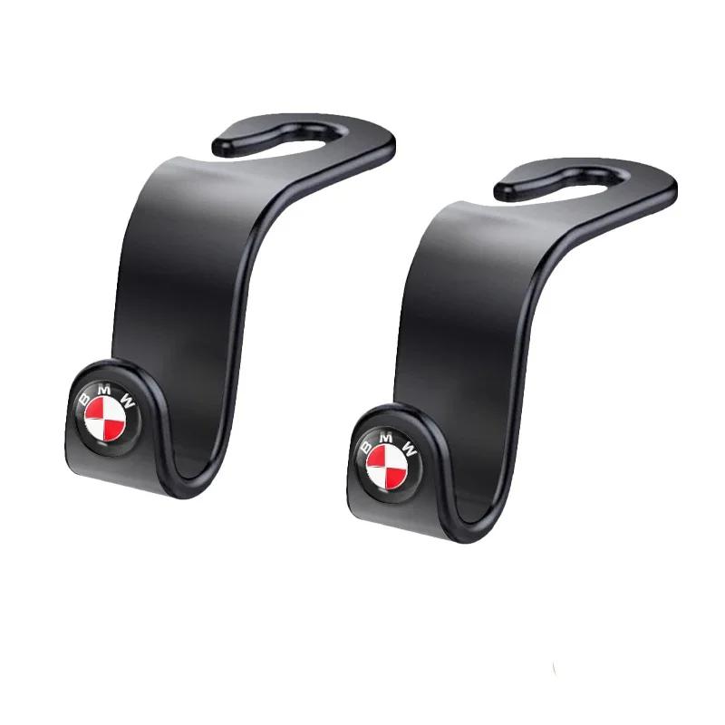 Car Sticker Car Seat Headrest Hook Auto Back Seat Storage Organizer Hanger For BMW M 50th E46 E90 E49 F30 F80 E36 E46 E93 E92 F3