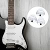 3Pcs Guitar Potentiometer Knob Cap Volume Tone Buttons Silver for Electric Guitars