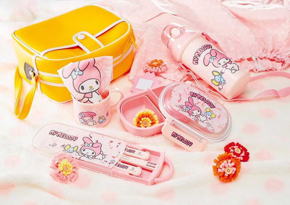 Skater My Melody и Уширо Санрио Вода в бутылке, 480 мл, Для детей, Антибактериальная, Безопасная для детей, Легкая, Япония, PSB5SANAG-A