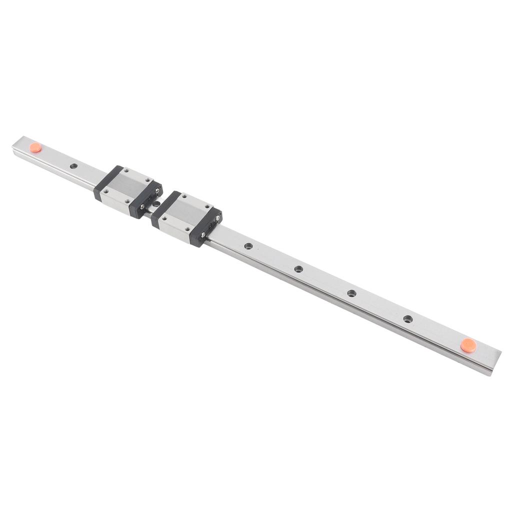 1pc 400mm 15.7in Steel High Precision Miniature Linear Sliding Rail Guide with 2 Block